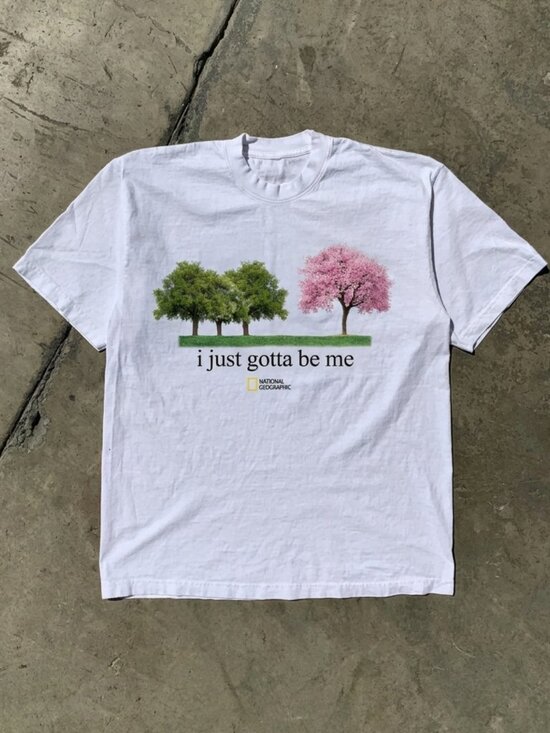 Gildan Other - Vintage Cherry Blossom Graphic Tee - 90s Style National Geo T-Shirt